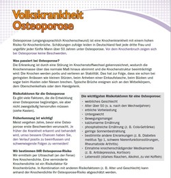 Volkskankheit Osteoporose Knochendichtemessung durchführen in Frauenarztpraxis Abdereman-Tange, Schermbeck
